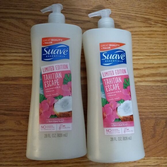 Suave Essentials Tahitian Escape Body Wash 28 pack of 2 - Picture 5 of 5